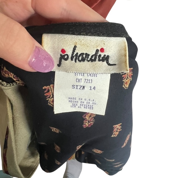 Vintage 90's Boho Patchwork Vest Size 14 Western - Picture 2 of 4